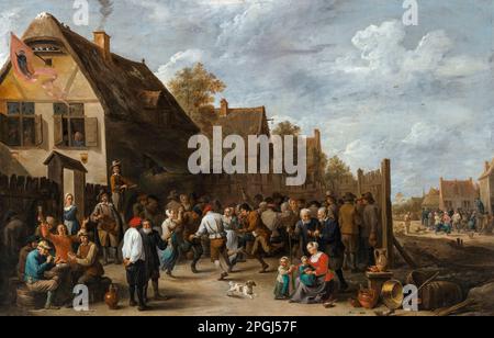 David Teniers der Jüngere (nach Paris Bordone), das Dorffestival, Ölgemälde auf Leinwand, 1648 Stockfoto