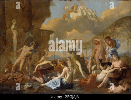 Das Reich der Flora 1631 von Nicolas Poussin Stockfoto