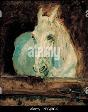 Das Weiße Pferd "Gazelle", 1881 1881 von Henri de Toulouse-Lautrec Stockfoto