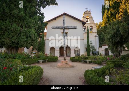 Mission San Juan Bautista State Historic Park in Kalifornien Stockfoto