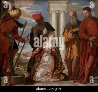 Das Märtyrertum der Heiligen Justina von 1570 bis 1575 durch Paolo Veronese Stockfoto