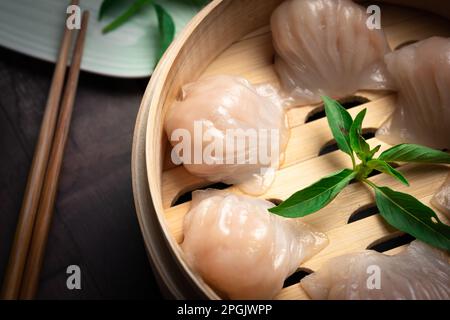 Hong Kong traditionelles Dim Sum ist eine sehr vielfältige und köstliche Delikatesse, die in Taiwan sehr verbreitet ist Stockfoto