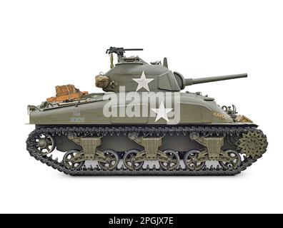 M4 Sherman, Seitenansicht (rechts) Stockfoto