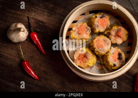 Hong Kong traditionelles Dim Sum ist eine sehr vielfältige und köstliche Delikatesse, die in Taiwan sehr verbreitet ist Stockfoto