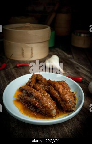 Hong Kong traditionelles Dim Sum ist eine sehr vielfältige und köstliche Delikatesse, die in Taiwan sehr verbreitet ist Stockfoto