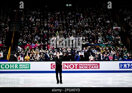 Saitama, Japan. 23. März 2023. SOTA YAMAMOTO (JPN) während des Men Short Program bei der ISU World Figure Skating Championships 2023 in der Saitama Super Arena am 23. März 2023 in Saitama, Japan. Kredit: Raniero Corbelletti/AFLO/Alamy Live News Stockfoto