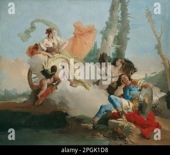 Rinaldo verzaubert von Armida von 1742 bis 1745 von Giovanni Battista Tiepolo Stockfoto