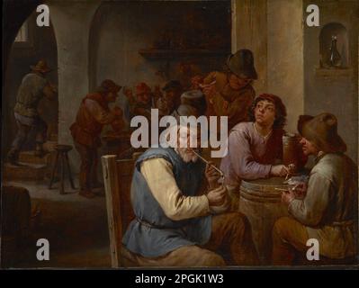 Der Country Pub, ca. 1660 von David Teniers dem Jüngeren Stockfoto