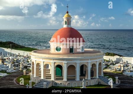 Kapelle, San Juan Friedhof (Santa Maria de Pazzis), Old San Juan, Puerto Rico Stockfoto