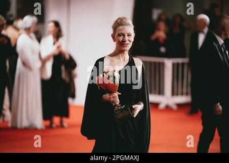 Venedig, Italien, 10. September 2022, Cate Blanchett nimmt am Venice Film Festival 2022 Teil (Fotoguthaben: Giovanna Onofri) Stockfoto