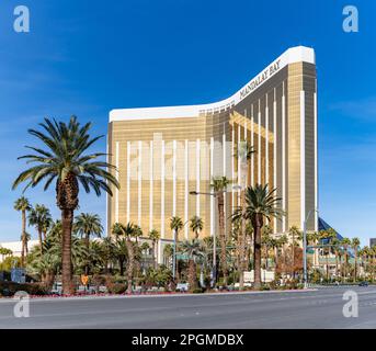 Ein Bild der Mandalay Bay. Stockfoto