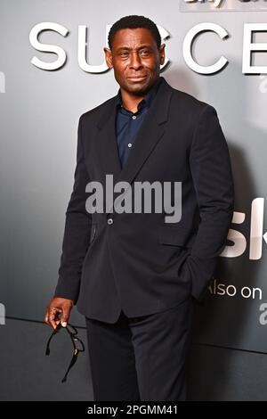 London, Großbritannien. 23. März 2023. David Harewood nimmt an einer Vorführung der Nachfolgesaison 4 im British Museum in London Teil. Foto: Donnerstag, 23. März 2023. Der Bildausdruck sollte lauten: Matt Crossick/Empics/Alamy Live News Stockfoto