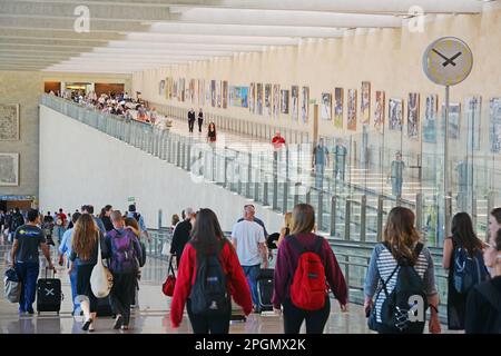 Flughafen Ben Gurion, Passagierverkehr, Israel Stockfoto