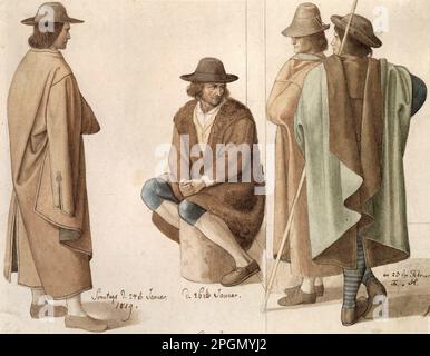 Schnorr von Carolsfeld Julius - Italienische Hirten - Deutsche Schule - 19. Und Anfang des 20. Jahrhunderts - Schnorr von Carolsfeld Julius - Italienische Hirten - Deutsche Schule - 19. Und Anfang des 20. Jahrhunderts Stockfoto