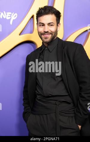 23. März 2023, Madrid, Spanien: Agoney nimmt am 23. März 2023 im Coliseum Theatre in Madrid (Kreditbild: © Jack Abuin/ZUMA Press Wire) nur REDAKTIONELLE VERWENDUNG! Nicht für den kommerziellen GEBRAUCH! Stockfoto