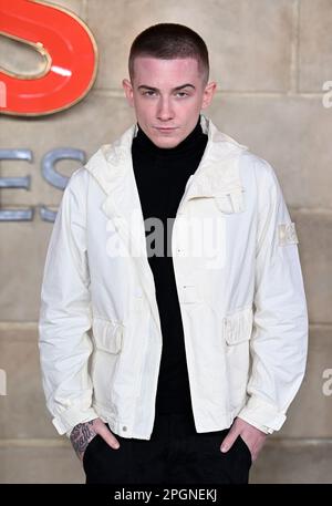 London, Großbritannien. 23. März 2023. 23. März 2023, London, Großbritannien. ArrDee kommt auf der britischen Premiere von Dungeons & Dragons: Honour Better Thieves, Cineworld Leicester Square, London. Kredit: Doug Peters/Alamy Live News Stockfoto