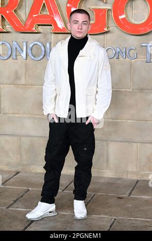 London, Großbritannien. 23. März 2023. 23. März 2023, London, Großbritannien. ArrDee kommt auf der britischen Premiere von Dungeons & Dragons: Honour Better Thieves, Cineworld Leicester Square, London. Kredit: Doug Peters/Alamy Live News Stockfoto