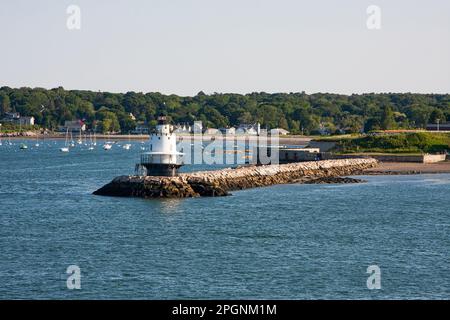 Portland, Maine, Spring Point Ledge Lighthouse Stockfoto