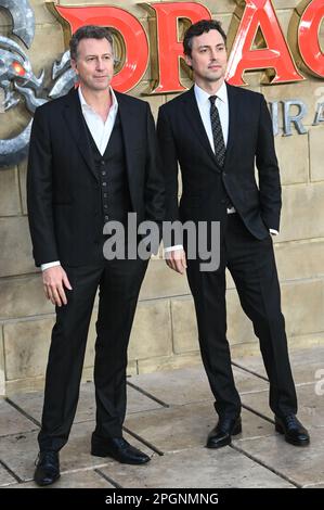 John Francis Daley nimmt an der britischen Premiere von Dungeons & Dragons: Honor among Thieves, London, Großbritannien Teil. Foto aufgenommen am 23. März 2023. Kredit: Siehe Li/Picture Capital/Alamy Live News Stockfoto