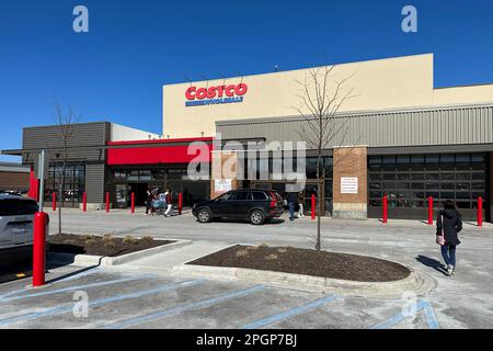 Costco Großhandelsgeschäft in Northville, Michigan, USA Stockfoto