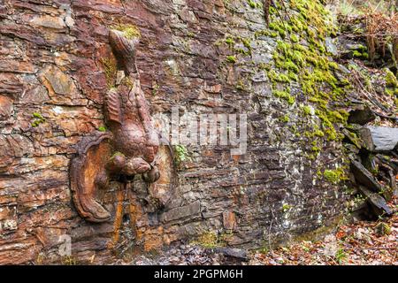 Natürliches Mineralwasser Alexisbad Harz Stockfoto