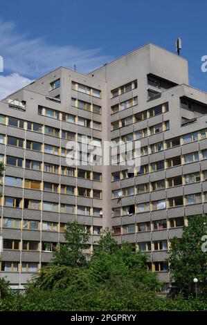 Vorgefertigte Wohnsiedlung, Hafenplatz, Kreuzberg, Berlin, Deutschland Stockfoto