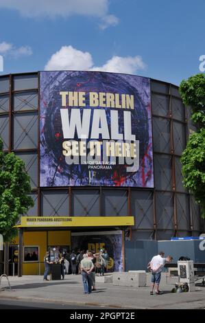 Yadegar Asisi Panorama, Die Berliner Mauer, Zimmerstraße, Mitte, Berlin, Deutschland Stockfoto