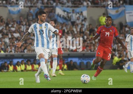 Buenos Aires, Argentinien. 23. März 2023. Argentinien x Panama während der Friendly am 23. März 2023 im Mas Monumental Stadium in der Stadt Buenos Aires, Argentinien. Kredit: Gabriel Sotelo/FotoArena/Alamy Live News Stockfoto