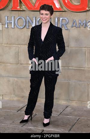 London, Großbritannien. 23. März 2023. Sophia Lillis at the Dungeons & Dragons Honour among Thieves UK Premiere, am 23. März 2023 in London, Großbritannien. Foto: Stuart Hardy/ABACAPRESS.COM Kredit: Abaca Press/Alamy Live News Stockfoto