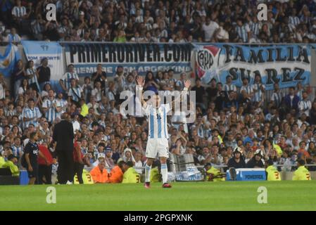 Buenos Aires, Argentinien. 23. März 2023. Argentinien x Panama während der Friendly am 23. März 2023 im Mas Monumental Stadium in der Stadt Buenos Aires, Argentinien. Kredit: Gabriel Sotelo/FotoArena/Alamy Live News Stockfoto