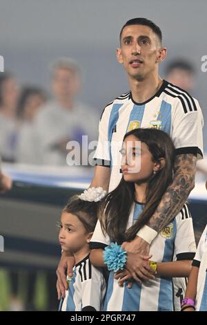 23. März 2023: Belgrano, Buenos Aires, Argentinien: International Football Friendly, Argentinien gegen Panama: &#XC1;ngel Di Mar&#xed;A von Argentinien Stockfoto