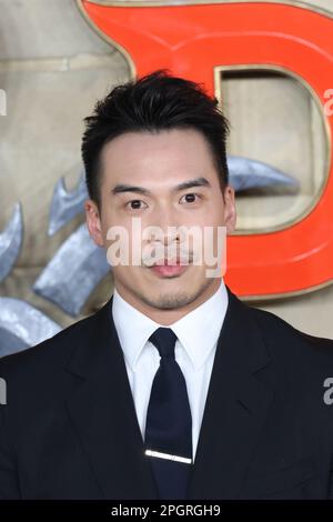 Jason Wong, Dungeons & Dragons: Honour among Thieves - UK Premiere, Leicester Square, London, UK, 23. März 2023, Foto: Richard Goldschmidt Stockfoto