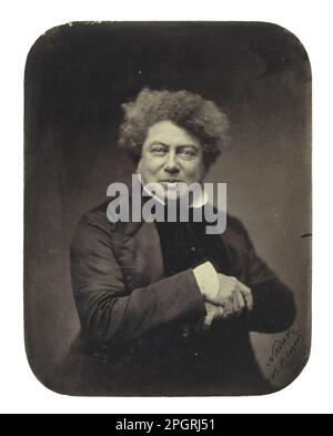 Alexander Dumas père (1802-1870) 1855 von Nadar Stockfoto