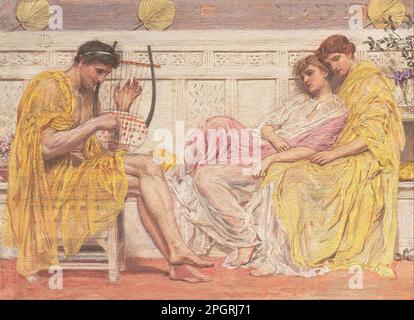 Ein Musiker, ca. 1867, von Albert Joseph Moore Stockfoto