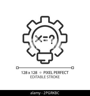 STAMM in Mathematik Pixel perfekt lineares Symbol Stock Vektor