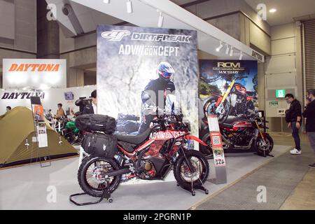 Tokio, Japan. 24. März 2023. Daytona, 24. März 2023 - Tokyo Motorcycle Show 50. Jubiläum im Tokyo Big Sight in Tokio, Japan. Kredit: Michael Steinebach/AFLO/Alamy Live News Stockfoto