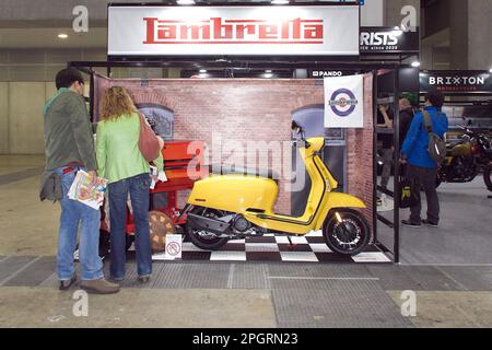 Tokio, Japan. 24. März 2023. Lambretta, 24. März 2023 - Tokyo Motorcycle Show 50. Jubiläum im Tokyo Big Sight in Tokio, Japan. Kredit: Michael Steinebach/AFLO/Alamy Live News Stockfoto