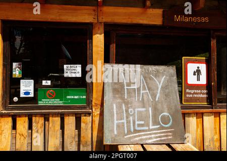 Camping Pichi Traful, Nahuel Huapi National Park, Seven Lakes Road, Ruta 40, Provinz Neuquén, Argentinien Stockfoto