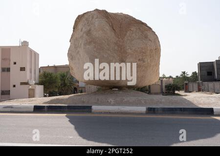 Schwimmender Felsen in Al Hasa, Al Hofuf Saudi-Arabien Stockfoto