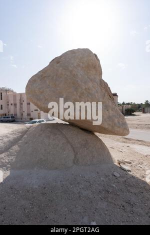 Schwimmender Felsen in Al Hasa, Al Hofuf Saudi-Arabien Stockfoto