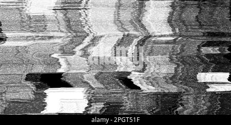 Hintergrundüberlagerung für abstrakte Fehler bei digitalen Pixelfehlern. Verzerrte, kaputte Struktur des CRT-Fernsehers oder der Videospielbeschädigung. Futuristische postapokalyptische Konz Stockfoto
