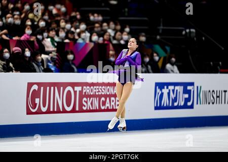 Rinka WATANABE (JPN), während Women Free Skating, bei der ISU World Figure Skating Championships 2023, in der Saitama Super Arena, am 24. März 2023 in Saitama, Japan. Kredit: Raniero Corbelletti/AFLO/Alamy Live News Stockfoto