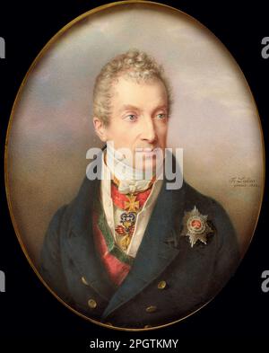 Prinz Klemens Wenzel Lothar von Metternich (1773-1859) 1822 - Friedrich Johann Gottlieb Lieder - MET Stockfoto