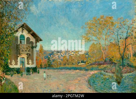 Blick auf Marly-le-ROI von Coeur-Volant 1876 ( 0,65 x 0,92 cm ) - Alfred Sisley - MET Stockfoto