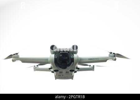 DJI Mini 3 Pro Drohne Bild von Antony Thompson - Thousand Word Media, KEIN VERKAUF, KEINE SYNDICATION. Weitere Informationen erhalten Sie von Mob: 07775556610 Web: w Stockfoto