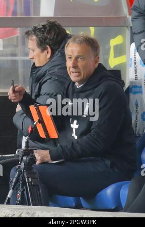 Ulsan, Gyeongnam, Südkorea. 24. März 2023. 24. März 2023 – Ulsan, Südkorea – Cheftrainer Jurgen Klinsmann von Südkorea während eines internationalen Freundschaftsspiels Südkorea gegen Kolumbien im Munsu-Stadion in Ulsan, Südkorea. (Kreditbild: © Ryu Seung-Il/ZUMA Press Wire) NUR REDAKTIONELLE VERWENDUNG! Nicht für den kommerziellen GEBRAUCH! Stockfoto