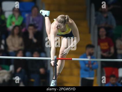 Michaela MEIJER aus Schweden – Pole Vault Women Final anlässlich der European Athletics Indoor Championships 2023 am 4 2023. März in der Atakoy Arena in Istanbul, Türkei – Photo Laurent Lairys/DPPI Stockfoto