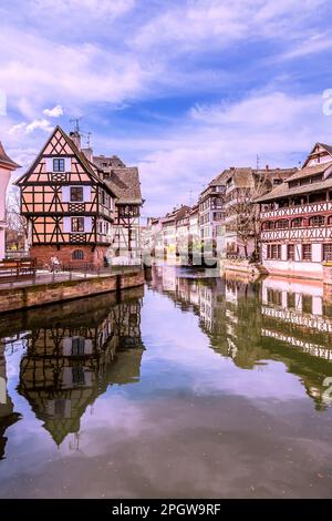 FRANKREICH : BLICK AUF DAS RESTAURANT HOUSE OF TANNERS - STRASSBURG Stockfoto