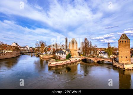 FRANKREICH: BLICK VON DER SPERRZONE VAUBAN - STRASSBURG Stockfoto