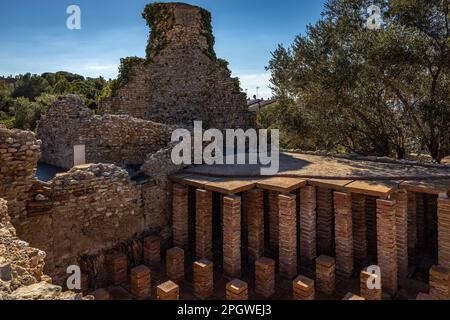 Römische Villa Von Els Munts, Spanien Stockfoto